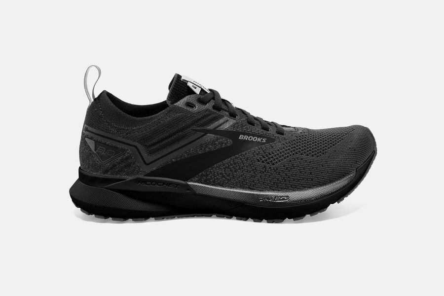 Brooks Ricochet 3 Road Running Shoes - Womens - Black - BO8179235